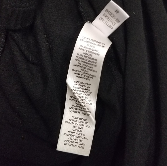 Chico's Black w/ Bronze Color Sequins Size 2 Top - Picture 5 of 7